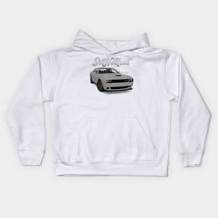 SRT HELLCAT White Front Kids Hoodie